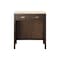 James Martin Vanities Addison 30in Countertop Unit, Mid-Century Acacia w/ 3 CM Eternal Marfil Quartz Top E444-CU30-MCA-3EMR - alternate 1